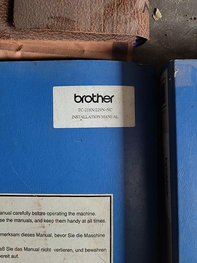 Used Set of Brother TC-218N/229N-NC Installation Manuals and Documentation