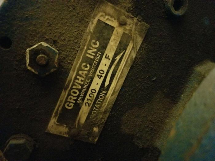 Used Grovhac 2100-40-F Clockwise Pneumatic Mixer w/48'' Shaft