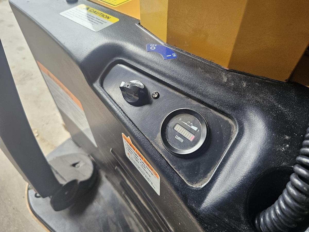 Used Big Joe S22-62 Walk Behind 24 Volt Stacker Lift w/Outriggers