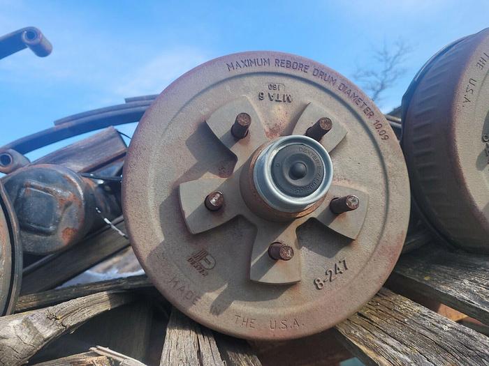 Pair of Dexter 8' Spring Trailer Drop Axle 3500 lb Capacity