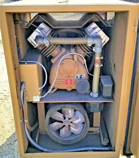 Used 5 Hp Kaeser OIL-FREE Reciprocating Air Compressor KT-500, Sound Encl. 6900 Hrs