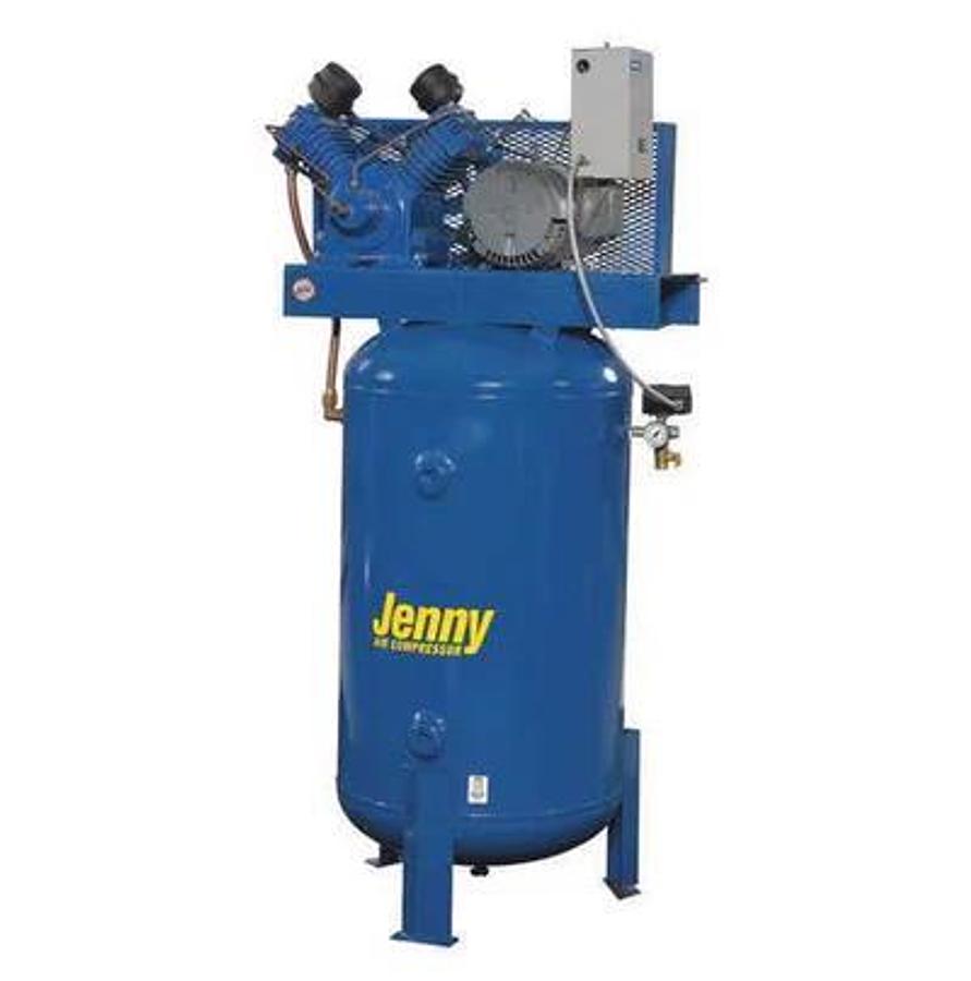 7.5 Hp Jenny U75B-80V-230/3 Two Stage Variable Speed Reciprocating Air Compressor