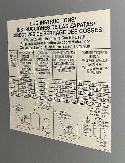 Square D I-LINE II - Busway Tap Box 1200 AMP 600 V 3P 3W #CFHR2512GETBMBM54