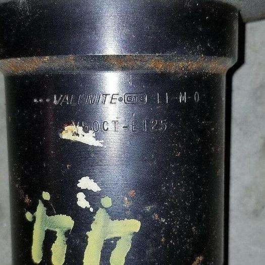 Used Valenite CAT 50 1.25" End Mill Holder V50CT-E125, 11-M-0