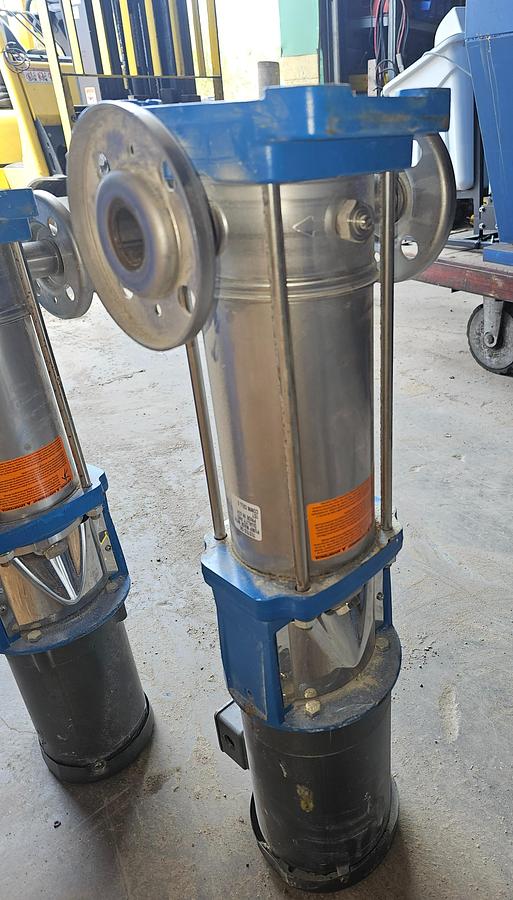 Used 3 Hp Goulds 5SV10FF4F20 Stainless e-SV Series Multi-Stage Pump 