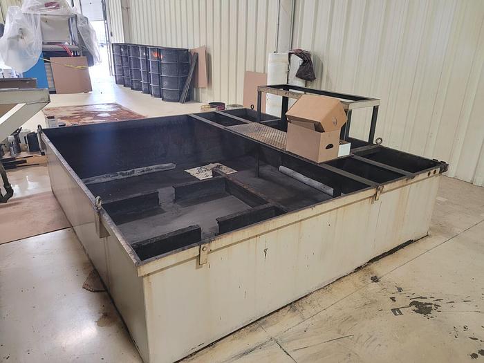 Used Barnes 300 Gallon Immersed Drum Coolant Filtration System & Chiller IM-4248