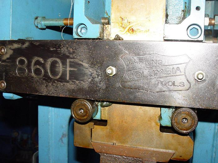 Used Columbia Industrial Marking Machine Model #860-F