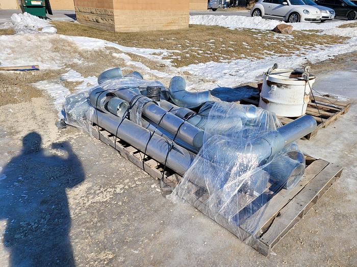 Used EUROVAC III 50 Hp Multi-Stage Central Vacuum Collection System SYS-040-114