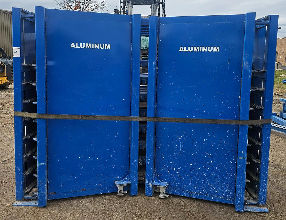 Used 5,500 lb Shelf Capacity Engineered Handling Systems 48" x 99" Sheet Metal Storage Rack System - 8 Shelf