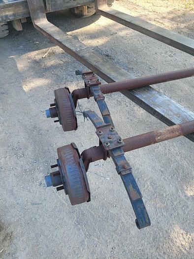 Pair of Dexter 8' Spring Trailer Drop Axle 3500 lb Capacity