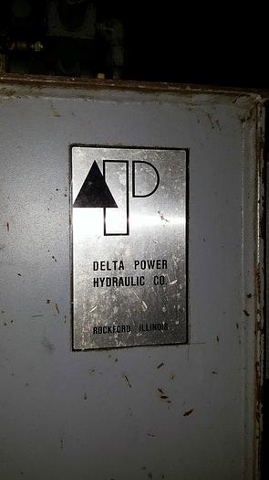 Used 5 Hp Delta Power Hydraulic Vickers 6 GPM Pump/Motor/Tank Combo 208-230/460