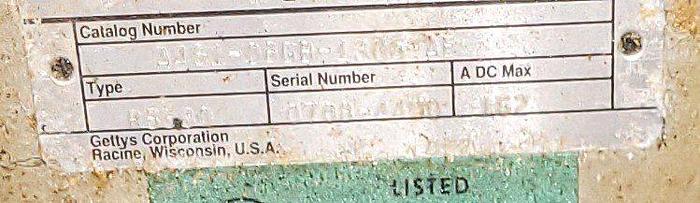 Used AEG Gettys / Gould Mark IV 15 Hp Armature Regulator RS-334 Control Unit