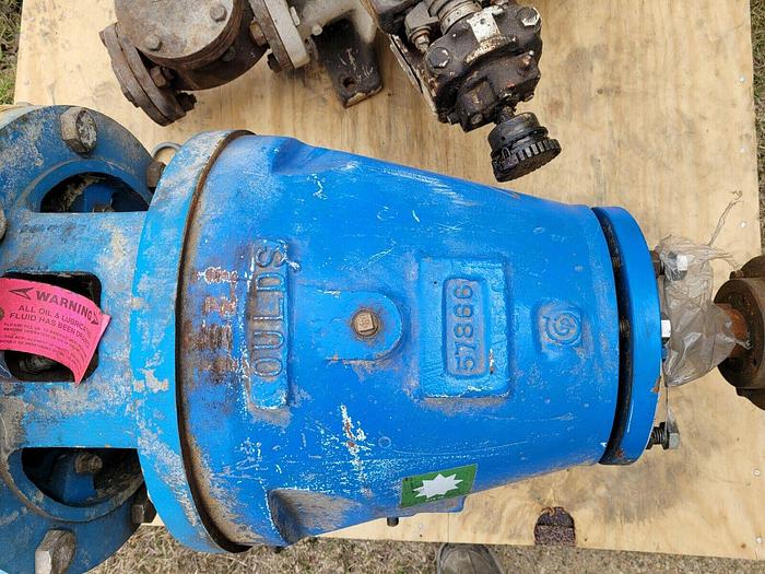 Used Goulds Cast Iron Industrial 3175 Centrifugal Paper Stock Pump 4-6x18 Size