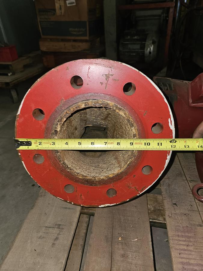 Used Bell & Gossett E-80 7.5 HP 6x7-7 Inline Closed Coupled Circulation Pump