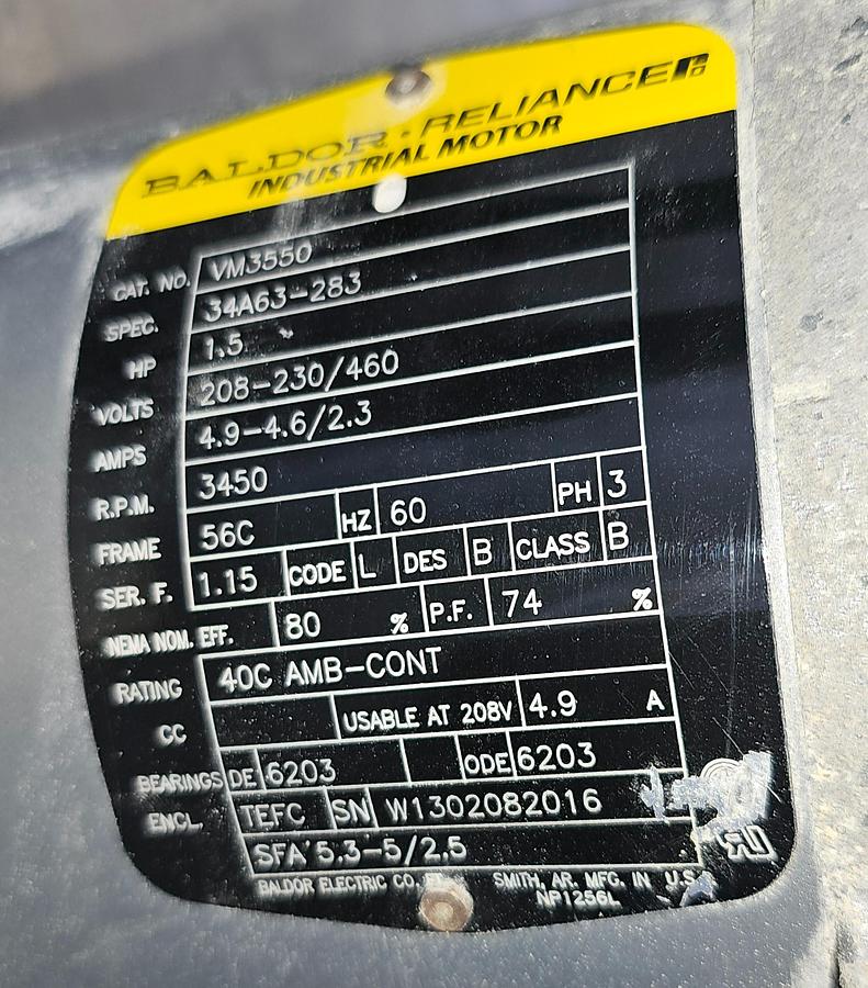 Used Goulds 1.5 Hp e-SV Pump & Motor Combo 1SV11FD4F20 11 Stage 5 GPM Nominal Flow