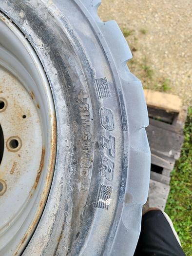 Used 4x OTR Lightning Telehandler Tires 10 Bolt Rims IN240/55D/17.5 Grey No Mark Tire
