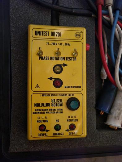 Used Greenlee Unitest DR701 Phase Rotation Testing Kit
