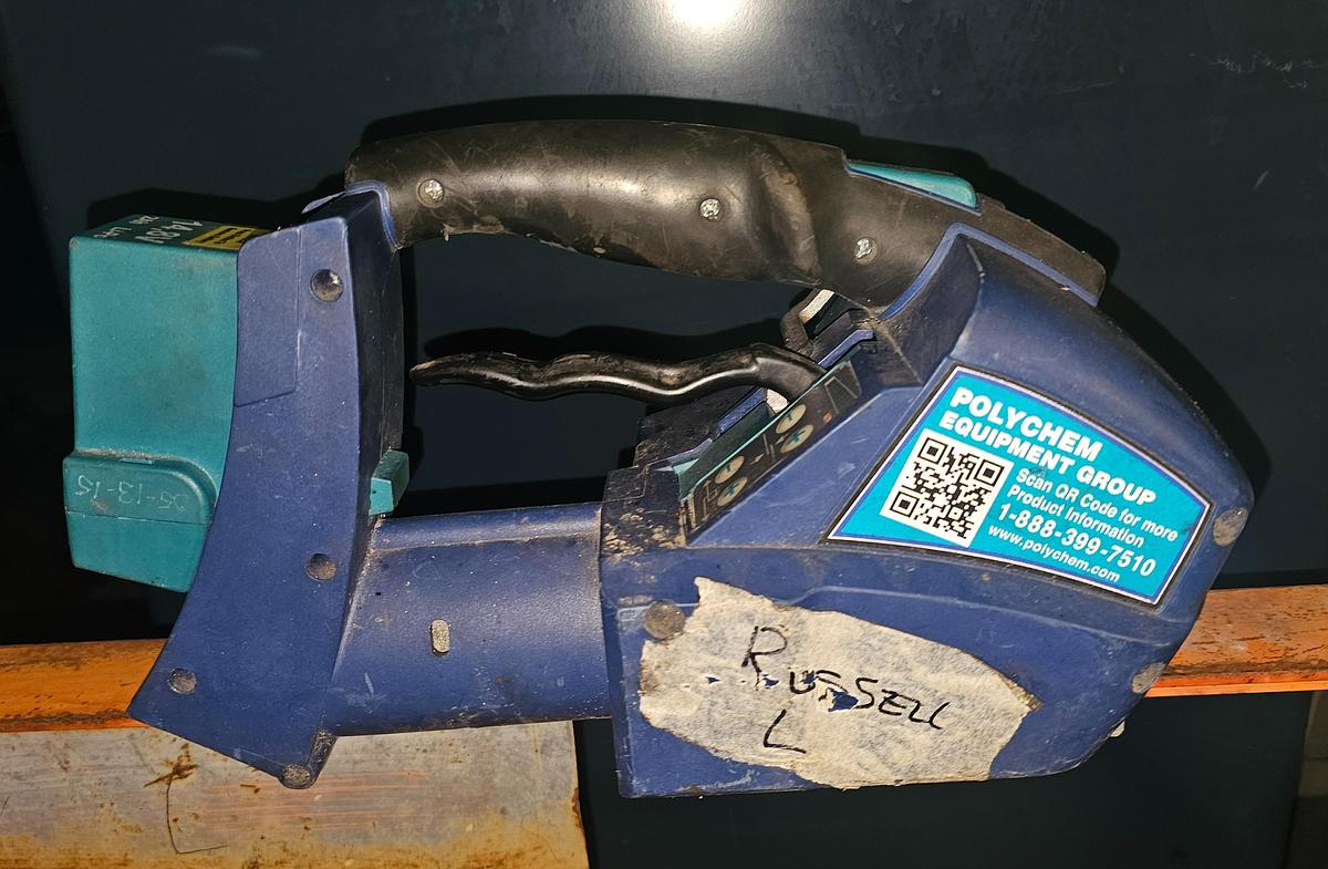 Used Polychem B400 Plastic Strapping Weld Tool 14.8V Battery 