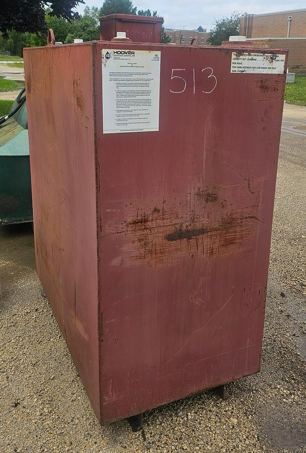 Used 500 Gallon Hoover Lube Cube Above Ground Fuel Storage Tank 
