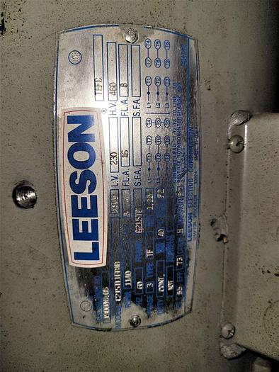 Used N.O.S Leeson 5 Hp Electric Motor C215T11FB1B 1140 RPM G215TC Frame 230/460V