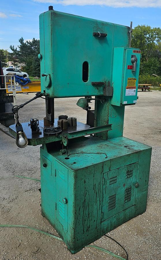 Used 24" Grob NS-24 Industrial Variable Speed Vertical Bandsaw & RW-A Blade Welder