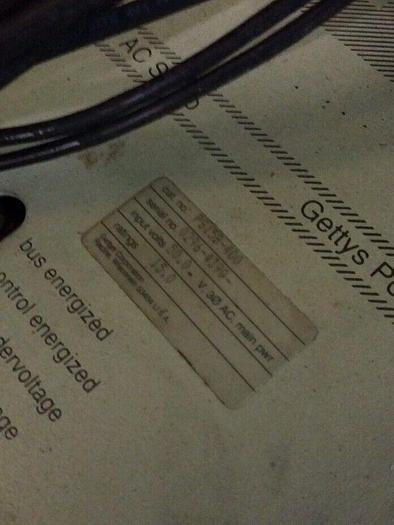 Used Gettys Model #: PS15B-400 Power Supply