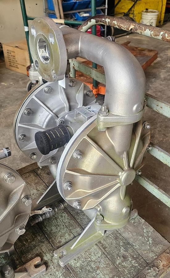 Used 2019 All-Flo A200 2" Stainless Steel Diaphragm Pump A200-CA3-SS3E-B70 (190 GPM)