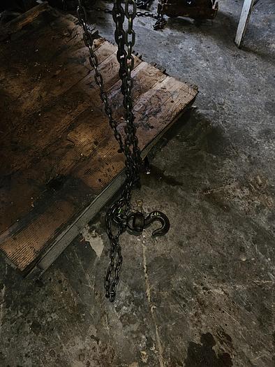 Used Yale 1 Ton Capacity Model #B-B Spur Gear Block Hoist