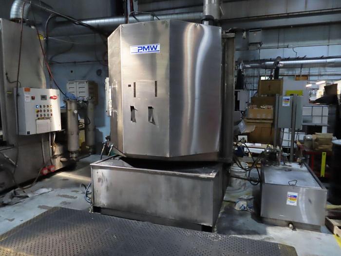 Used Precision Metals Works #812SS Stainless Steel Rotary Basket Heated Parts Washer