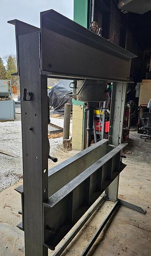 Used 50 Ton Dake Mechanical H-Frame Shop Press 55" Between Frame