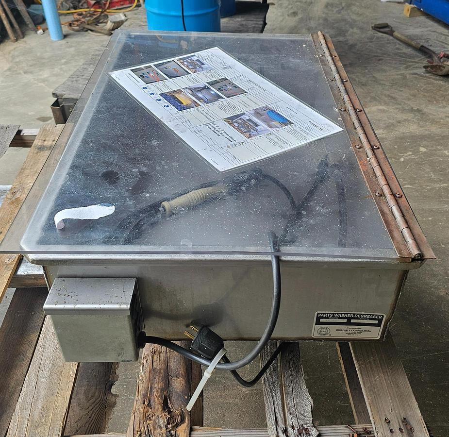 Used Build-All SSWH30MOD Stainless Heated Parts Washer Top (No Drum, Washer Only) 