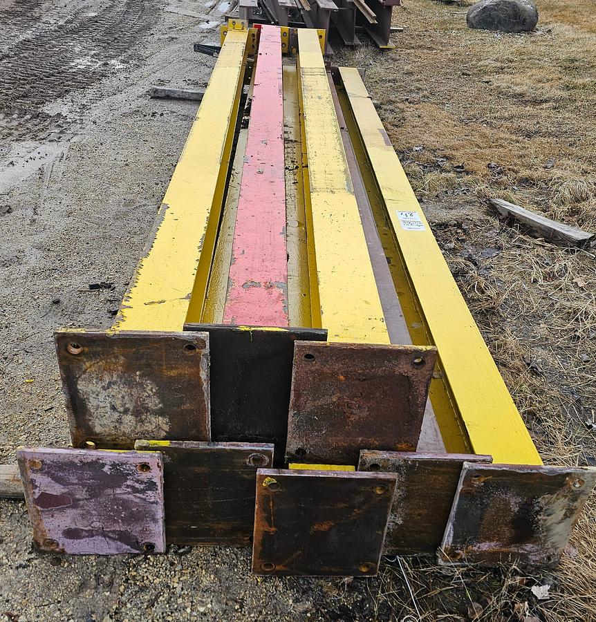 Used 35' Span x 105' Runway 3 Ton Uesco Double Bridge Freestanding Overhead Crane