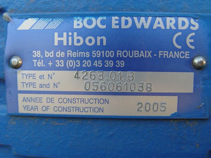 Used Hibon Blower – BOC Edwards #4263.01.B Hi-Volume, Hi-Vacuum pressure
