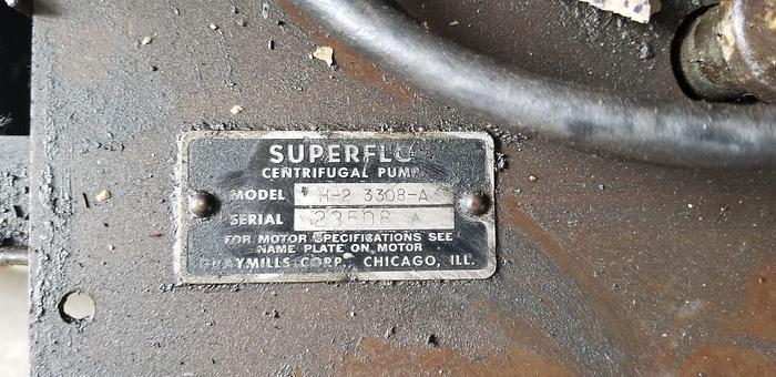 Used Graymills/Superflo H2-3308A Coolant Pump and Tank