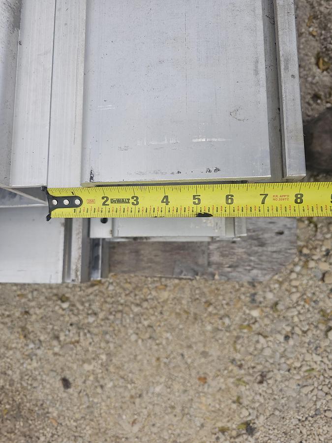 Used Knight RAD7500 1/2 Ton Aluminum Bridge Crane Suspension Rail System 180' Runway x 22' Span Bridge