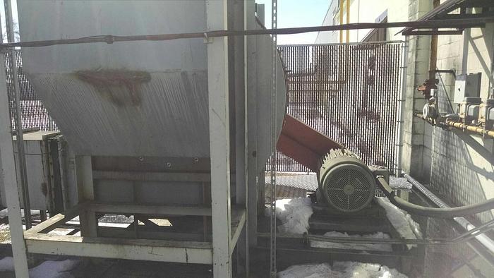 Used 18600-35000 CFM Hartzell 200 Hp Electric Paddle Whl Fan #054-50-AHZ346″ WC/SP