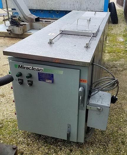 Used BCS CO. MIRACLEAN U/S SST 3-Stage Ultrasonic Heated Parts Washer SOAK/WASH/RINSE