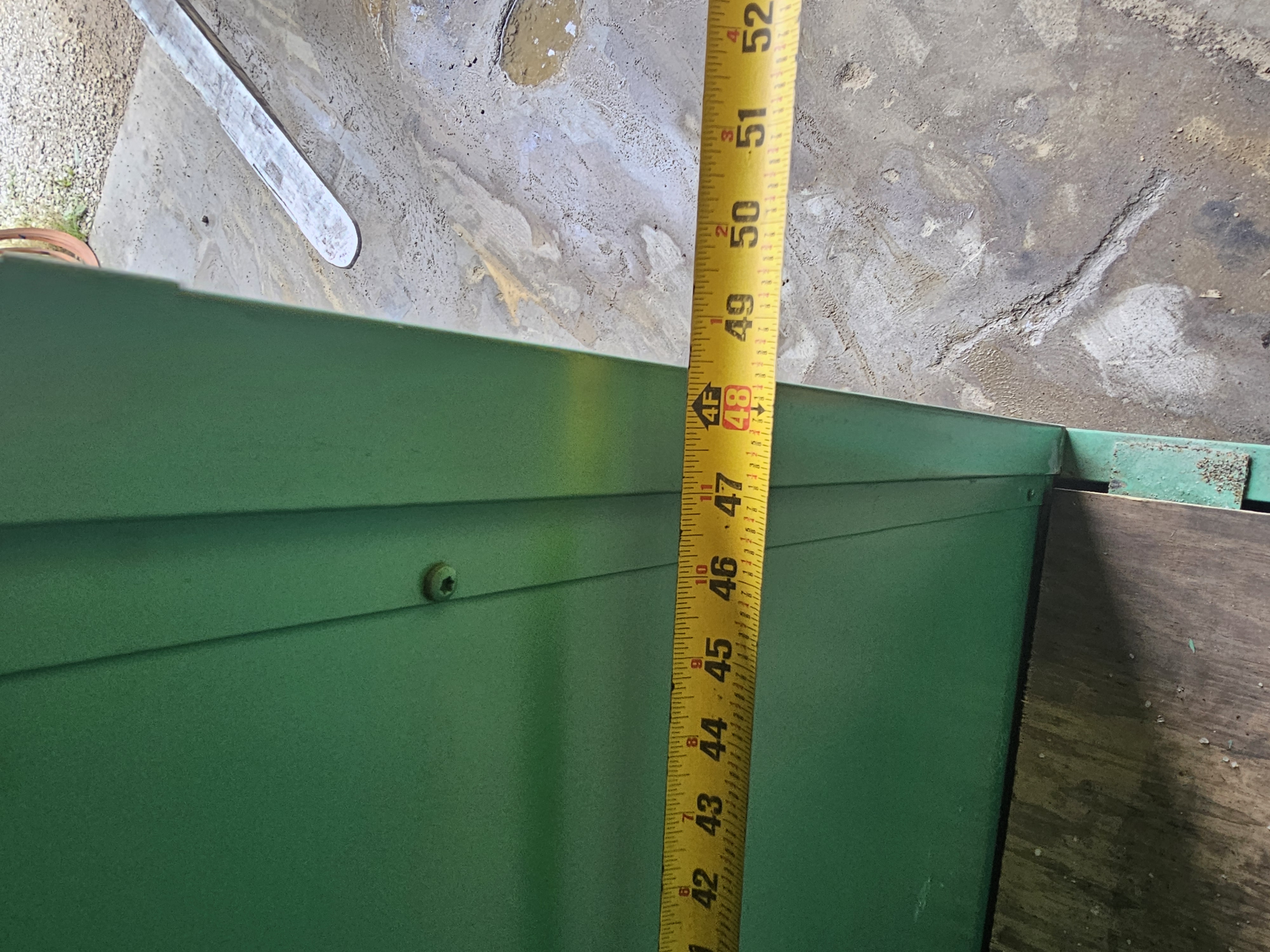 Used 48" x 30" x 44" Securall Sliding Door 55 Gallon Drum Flammable Safety Cabinet