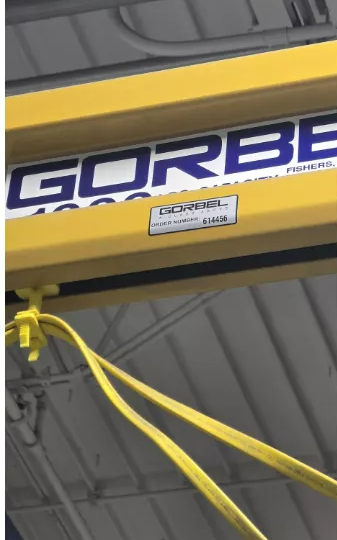 Used Gorbel 1 Ton Workstation Crane