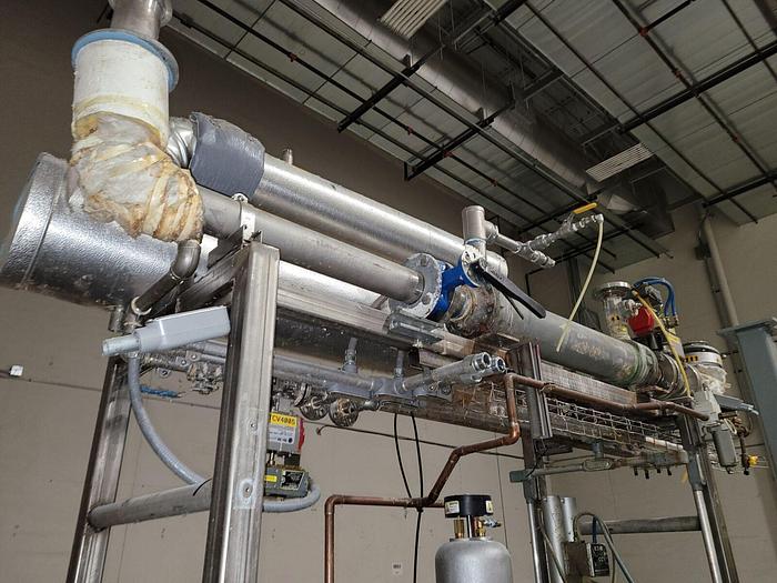 Used SST SacMaster 2 Ton Bulk Bag Discharging System w/Mixing & Storage Tank