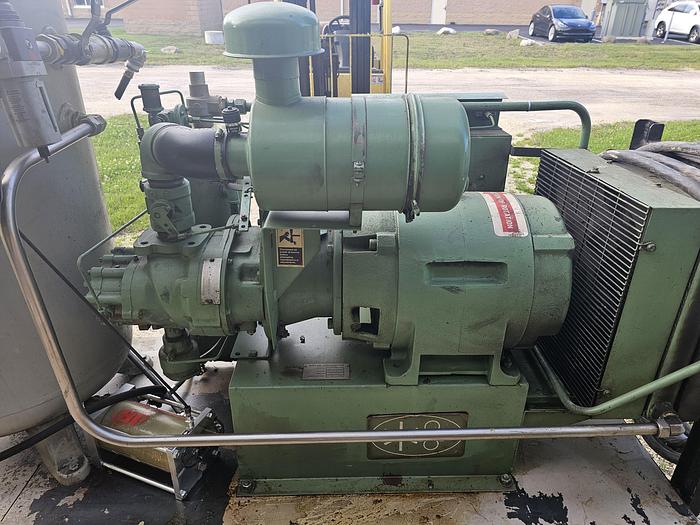 Used 40 Hp Sullair 10B-40H Portable Cart Mounted Rotary Screw Air Compressor