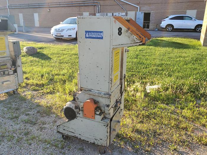Used 7.5 Hp Gloucester Engineering Model #1012BP Plastic Granulator 10” x 12” Feed
