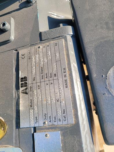 Used ABB DNP 132-4M Electric Motor 26.1 kW Power 1865 RPM 440V, 3ph
