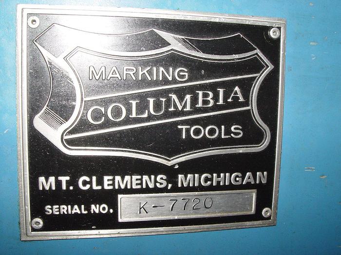 Used Columbia Industrial Marking Machine Model #860-F