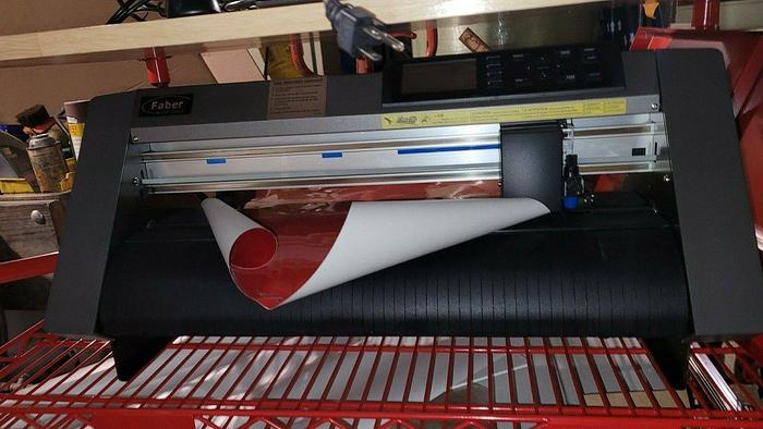 Used Graphtec Corporation CE6000-40 Cutter/Printer on Cart w/HP Laptop & Program