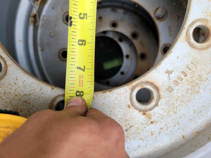 Used 4x OTR Lightning Telehandler Tires 10 Bolt Rims IN240/55D/17.5 Grey No Mark Tire