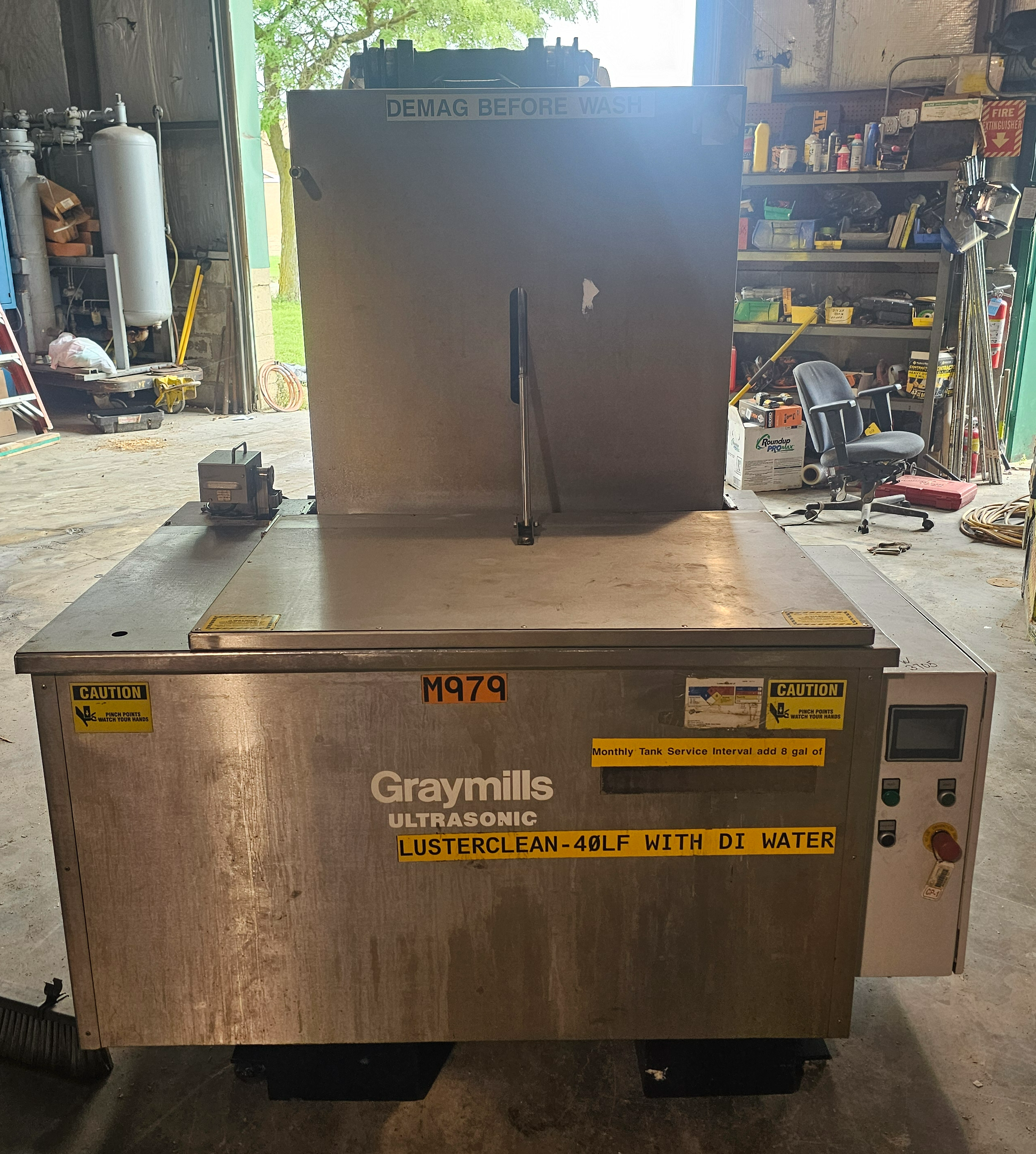 Used Graymills Super Sonic Precision Ultrasonic Immersion Washer, 37x25 Platform, 300 Lb, 4kW