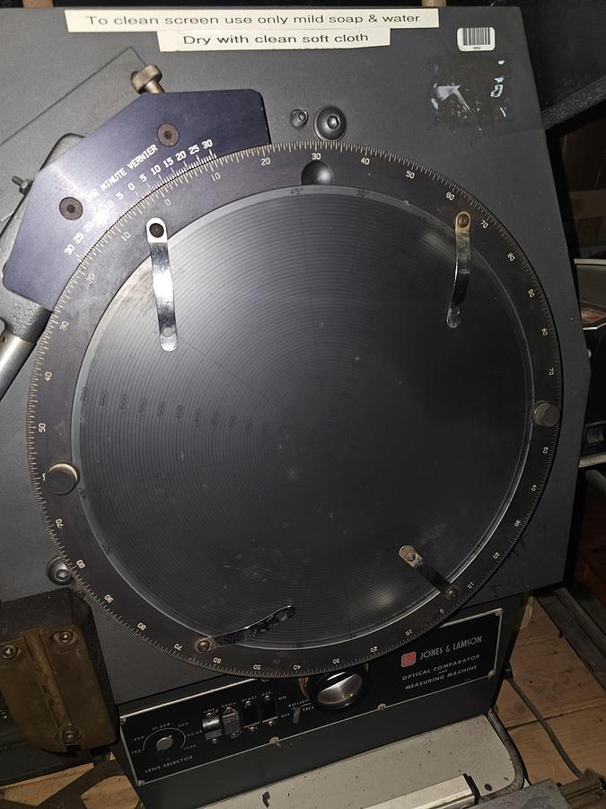 Used 14'' Jones & Lamson "BASIC 14" Optical Comparator w/Quadra-Chek II Control