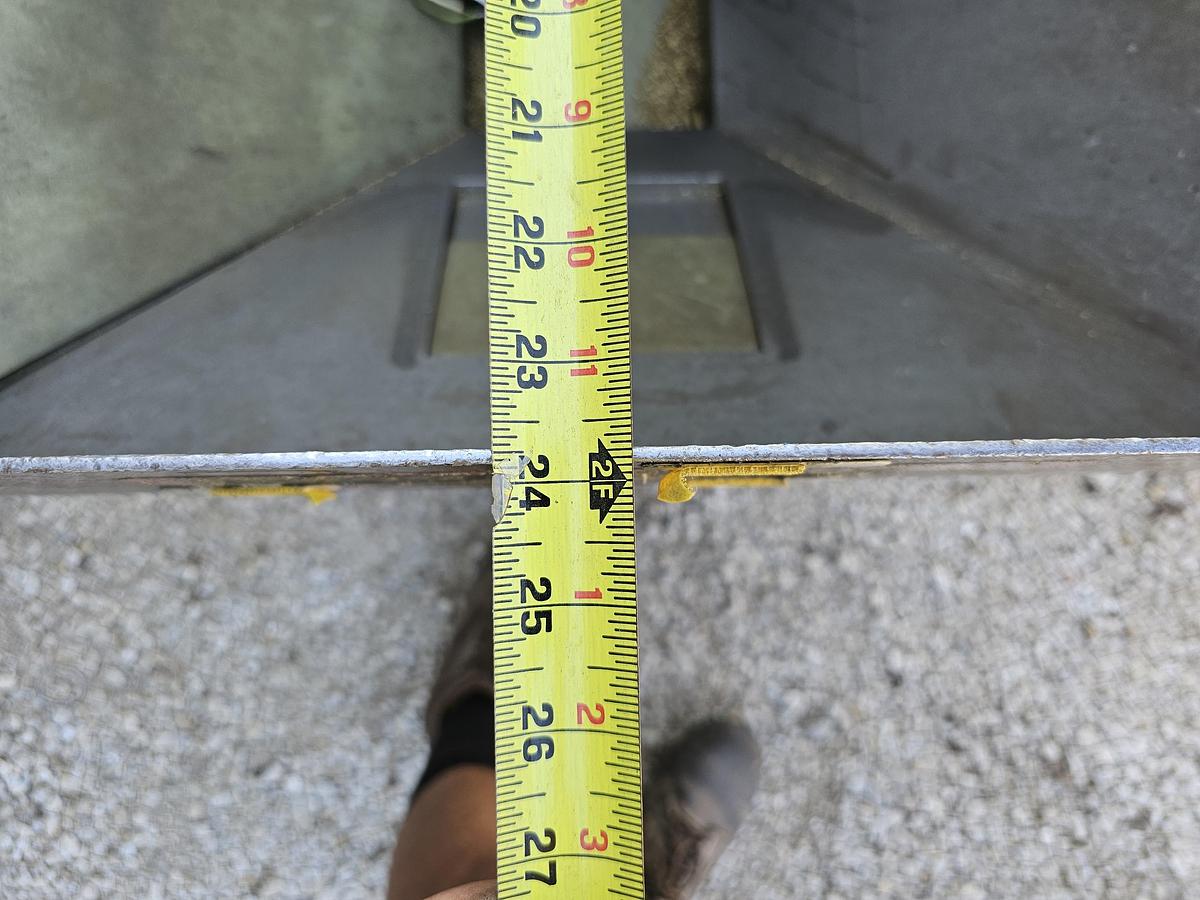 Used Service Engineering Inc. 8" Wide Belt Incline Feed Conveyor Hytrol PC 24" Hopper 