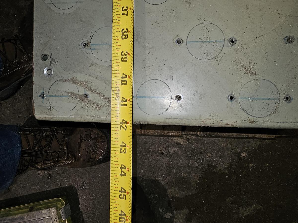 Used 2000# Southworth LS2-36 Scissor Lift Table 42" x 48" Platform 110V, 1 ph 